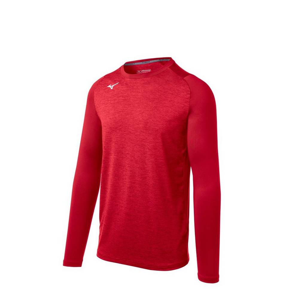 Base Layer Mizuno Alpha Stretch Sleeve Para Hombre Rojos 8391067-YC